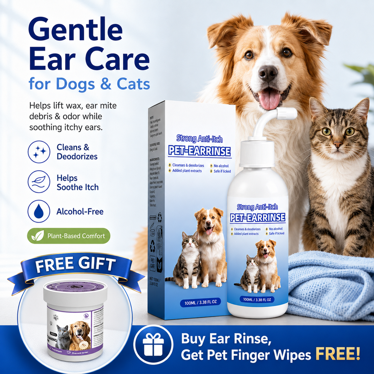 👩‍⚕️Pethale™ Pet Ear Cleansing Solution🐶 🐈️