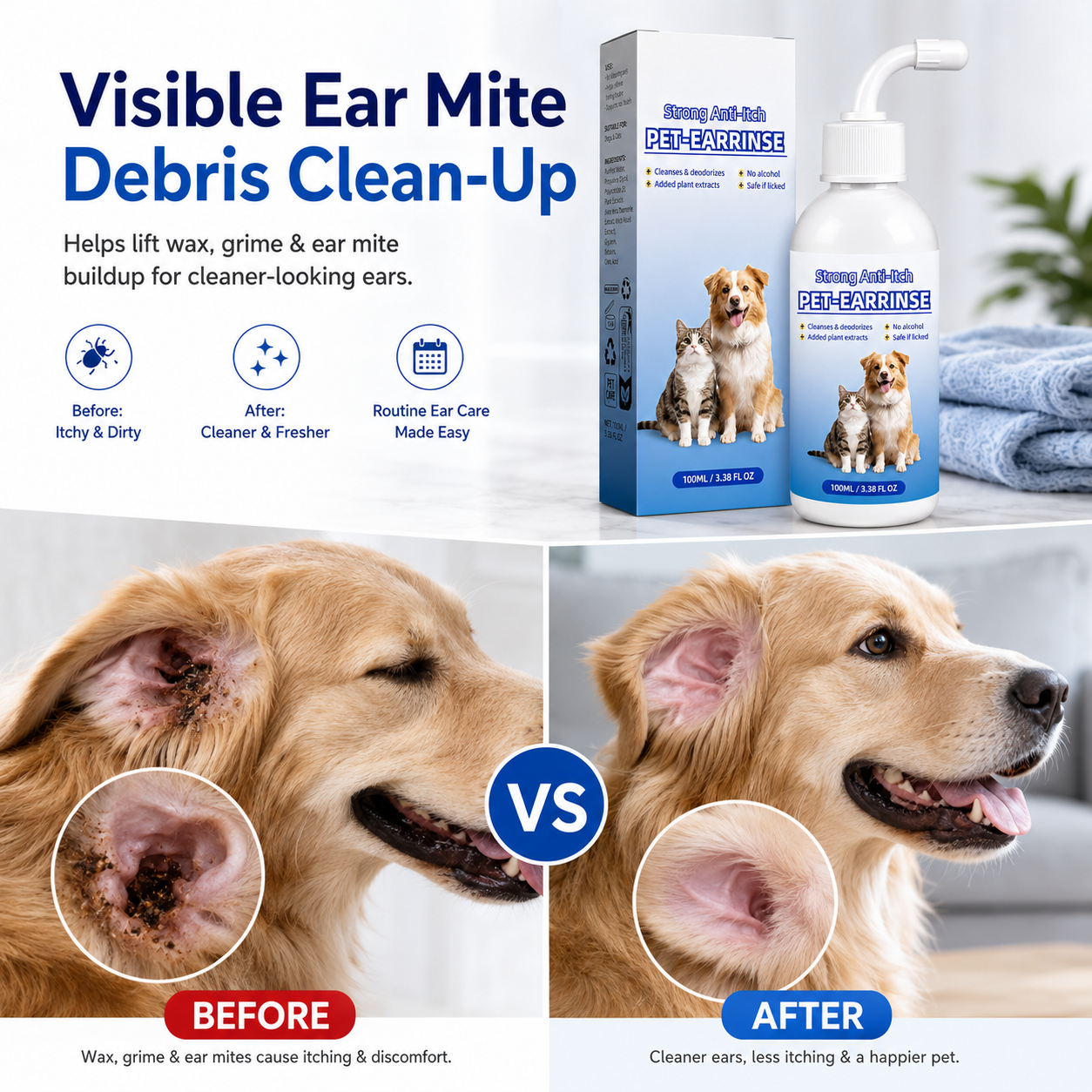 👩‍⚕️Pethale™ Pet Ear Cleansing Solution🐶 🐈️
