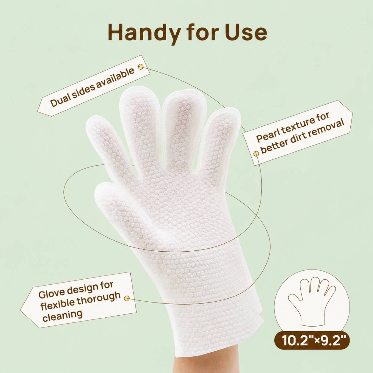 Pethale™ Deodorizing Glove Wipes for Dogs & Cats - Waterless Bath Alternative